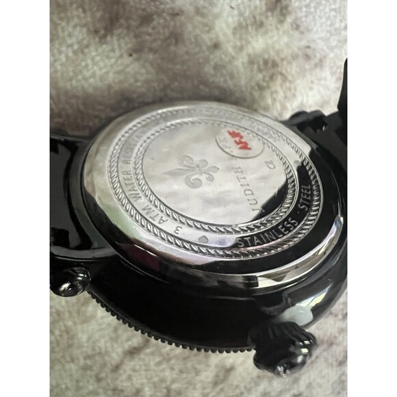 Judith Ripka Watch Mother of Pearl Black Stainless Steel Rhinestone London main image 2